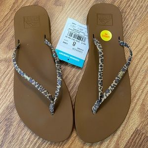 REEF Cushion Slim sandal in leopard